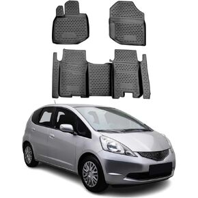 OMAC الحصير المخصص وبطانات البضائع لهوندا فيت 2006-2008 أسود 5 قطع in Kuwait