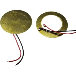5pcs Dia 35mm Piezoelectric Piezo Ceramic Wafer Plate for Buzzer Loudspeaker Sensor with Wire in Saudi Arabia