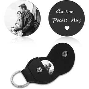 Custom Personalized Pocket Hug Token Keychain Gifts Custom keychain with Picture Inspirational Gifts for Men Women in Saudi Arabia