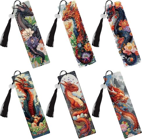 Religious Diamond Painting Bookmarks - 6 PCS Guadalupe Diamond Art Bookmarks Kit DIY Bookmark Christmas Christian Inspirational Gifts for Beginner Book Lover Adults Arts Craft Supplies in Kuwait