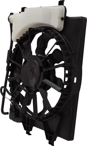 Go-Parts - Radiator Fan Assembly for Hyundai Accent 2018-2022, Kia Rio 2018-2023, Includes Coolant Tank, Replacement 2019 2020 2021 in Saudi Arabia