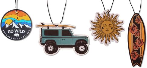 Fresh Fresheners Outdoor Adventure Car Air Freshener 4 Pack Scented With Premium Oils (Cowboy Boot) in Saudi Arabia