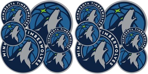 Desert Cactus Minnesota Timberwolves NBA Officially Licensed Sticker Vinyl Decal Laptop Water Bottle Car Scrapbook (Type 1-1) in Saudi Arabia