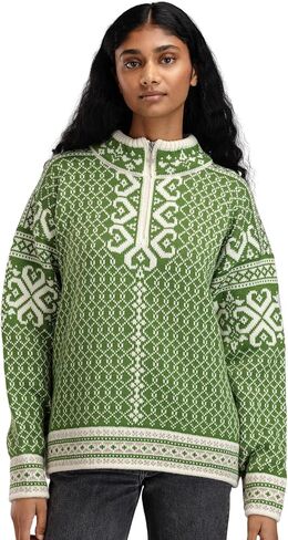 Dale of Norway Leknes Ladies Sweater - Wool Knit Sweater for Women - Relaxed Fit in Saudi Arabia