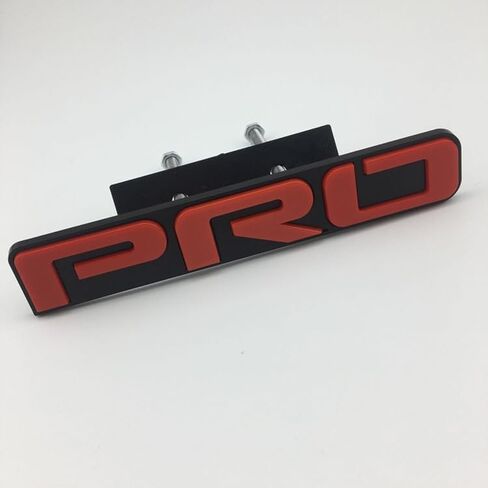 TRD Style Grille Emblem Overlay 5 9/16 بوصة - ملصق شارة أمامية حمراء ثلاثية الأبعاد متوافق مع Toyota Tacoma/Tundra/4Runner - ملحقات سلسلة PRO (عبوة واحدة) in Kuwait