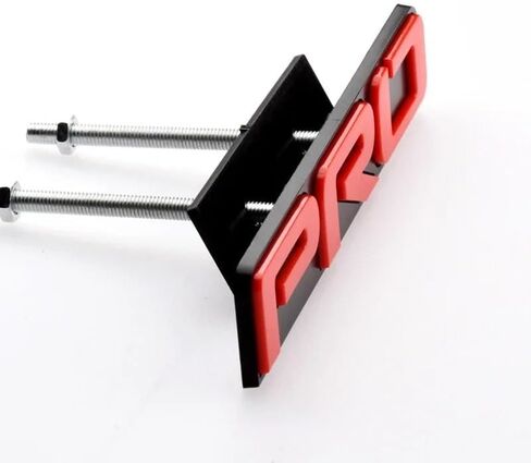 TRD Style Grille Emblem Overlay 5 9/16 بوصة - ملصق شارة أمامية حمراء ثلاثية الأبعاد متوافق مع Toyota Tacoma/Tundra/4Runner - ملحقات سلسلة PRO (عبوة واحدة) in Kuwait