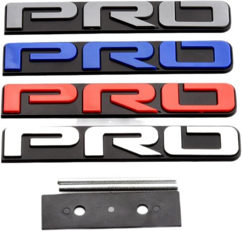 TRD Style Grille Emblem Overlay 5 9/16 بوصة - ملصق شارة أمامية حمراء ثلاثية الأبعاد متوافق مع Toyota Tacoma/Tundra/4Runner - ملحقات سلسلة PRO (عبوة واحدة) in Kuwait
