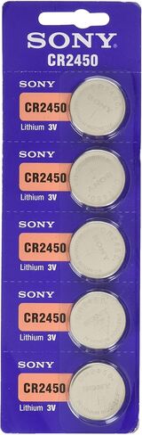 Sony CR2450 3V Lithium Coin Battery Pack Of 5 Batteries in Saudi Arabia