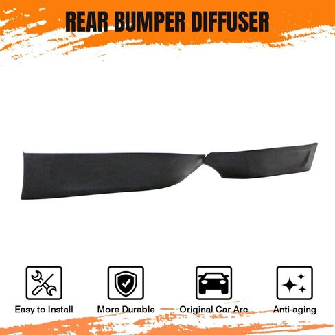 Rear Bumper Diffuser Lip Side Corner Apron, Compatible with 2009-2015 Nissan Maxima, PU Rear Lower Lip Valance Splitter, Unpainted Black in Saudi Arabia