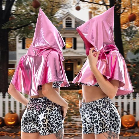 Metallic Medieval Cloak Men Women Hooded Cape Haunted Wizard Cloak Halloween Costumes in Saudi Arabia