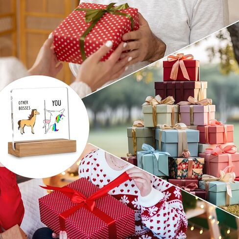 هدايا مضحكة للرجال والنساء، هدايا رائعة للرؤساء، هدية عيد ميلاد يوم رئيس، ديكور مكتب مكتب 4 × 4 بوصات in Kuwait