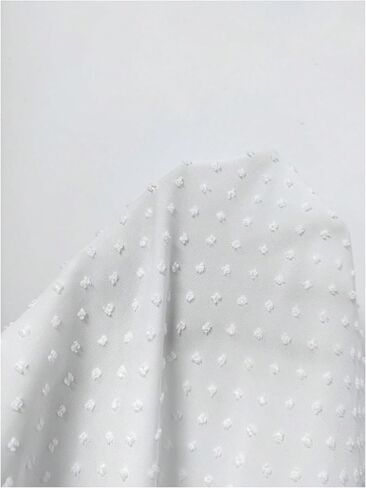 WDIRARA Women's Plus Size Swiss Dots Puff Short Sleeve Blouse Dressy Casual V Neck Shirt Tops in Saudi Arabia