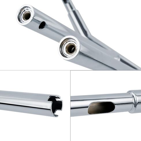 TCT-MOTORPARTS 1-1/4" Fat 8" Rise T Bar Handlebar Fits for Harley Dyna Super Wide Glide Sportster XL883 1200 in Saudi Arabia