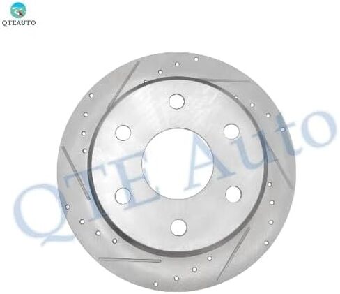 PM Auto Set of 4 Front 305 mm -Rear 330 mm Drilled Slotted Brake Disc Rotors For 2000-2006 Chevrolet Tahoe 6 Stud Wheel in Saudi Arabia