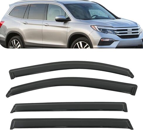 Silscvtt Window Visors Shade Sun Rain Wind Guard Replacement for Honda Pilot 2016-2022 in Saudi Arabia