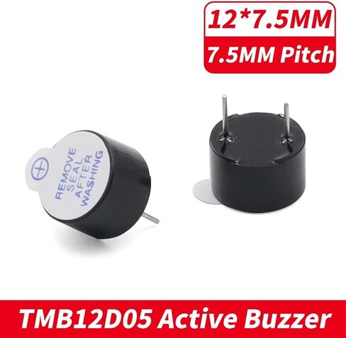 10 قطعة/الوحدة DC3V 5 فولت 12 فولت 12075 صفارة إنذار نشطة 12x7.5 مللي متر سوف يصدر صوت الجرس المتكامل عندما يتم تنشيطه (10 قطعة 12075 3 فولت) in Saudi Arabia