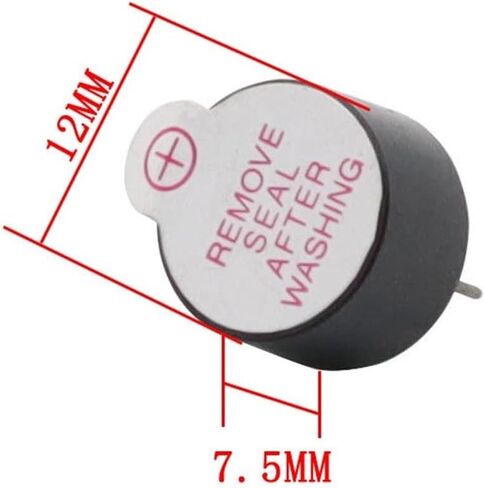 10 قطعة/الوحدة DC3V 5 فولت 12 فولت 12075 صفارة إنذار نشطة 12x7.5 مللي متر سوف يصدر صوت الجرس المتكامل عندما يتم تنشيطه (10 قطعة 12075 3 فولت) in Saudi Arabia