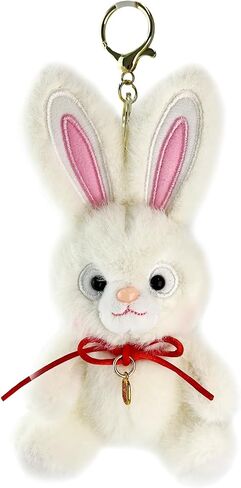 DMCIATOO 6.3 Inch Cute Bunny Keychain - Soft Plush Backpack Charm & Purse Accessory for Women, Gift for Girls in Saudi Arabia