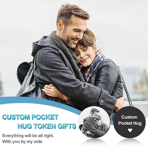 Custom Personalized Pocket Hug Token Keychain Gifts Custom keychain with Picture Inspirational Gifts for Men Women in Saudi Arabia