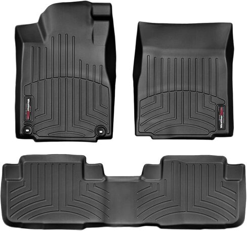 WeatherTech Custom Fit FloorLiners for Honda CR-V - 1st & 2nd Row (447371-444022), Black in Saudi Arabia