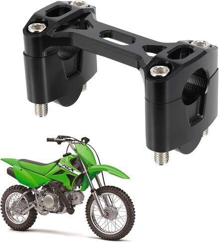 مصنع المقود Riseers 7/8 "22mm مقبض مقبض المشبك Clamp ل Kawasaki KLX110 / KLX110L 2010-2025 | استبدال OEM الجزء 46012-0101-458 (الأخضر) in Saudi Arabia
