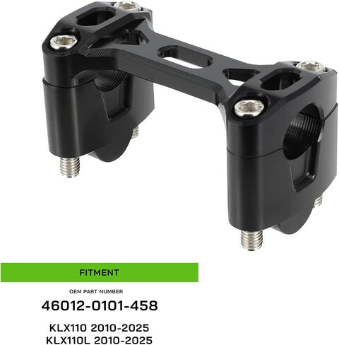 مصنع المقود Riseers 7/8 "22mm مقبض مقبض المشبك Clamp ل Kawasaki KLX110 / KLX110L 2010-2025 | استبدال OEM الجزء 46012-0101-458 (الأخضر) in Saudi Arabia