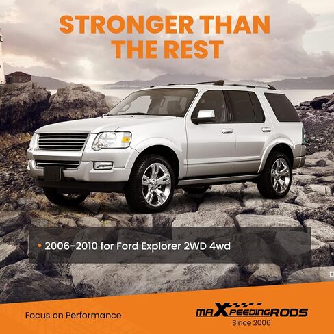 maXpeedingrods 3" Front 2" Rear Leveling lift Kit for Ford Explorer 2006-2010 2WD 4WD, SUV Steel Strut Spacer Suspension Lift Kit, Black in Saudi Arabia