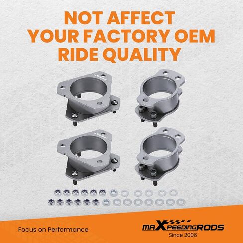 maXpeedingrods 3" Front 2" Rear Leveling lift Kit for Ford Explorer 2006-2010 2WD 4WD, SUV Steel Strut Spacer Suspension Lift Kit, Black in Saudi Arabia