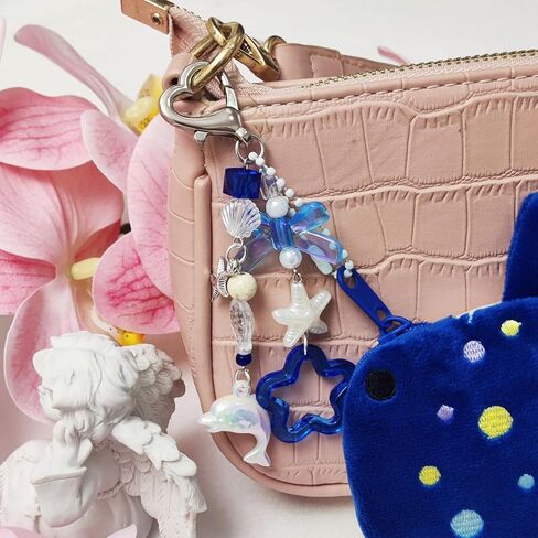 Adorable Whale Shark Coin Purse Keychain,Soft Plush Zipper Coin Purse,Handmade Purse Bag Charm Gift for Girls Women (Grey) in Saudi Arabia