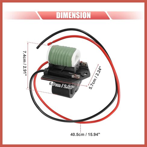 ACROPIX Radiator Fan Blower Motor Relay Resistor for Chevrolet Cruze 2011-2016 Engine Cooling Fan Motor Wiring Harness No.13427161 Radiator Fan Blower Motor Resistance Car Parts in Saudi Arabia