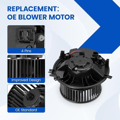 HVAC Blower Motor PM5244 Compatible with Audi A3 Quattro Q3 RS3 S3, Blower for 5Q1819021A, 5Q0907521C A/C Blower Motor Assembly Compatible with Volkswagen Atlas e-Golf Golf GTI Jetta Tiguan in Saudi Arabia