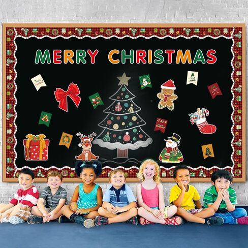 STARLIBOO 60 Feet Bulletin Board Borders, Holographic Scalloped Rolled Border Trim for School, Classroom & Offices in Kuwait