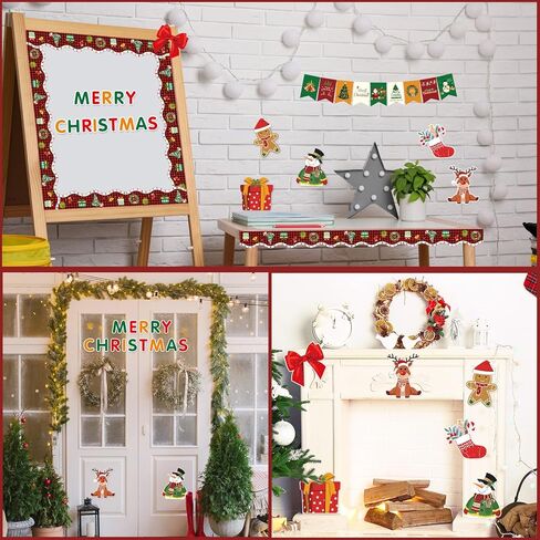 STARLIBOO 60 Feet Bulletin Board Borders, Holographic Scalloped Rolled Border Trim for School, Classroom & Offices in Kuwait