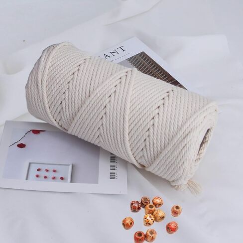 حبل مكرامية 2 مم × 220 ياردة أزرق داكن، حبل مكرامية من القطن الطبيعي 4 جدائل سلك قطن مكرامية ملتوي للتعليق على الحائط، حبل قطن مكرامية 2 مم للحرف اليدوية، خيوط الخبازين، خيوط تغليف الهدايا in Saudi Arabia