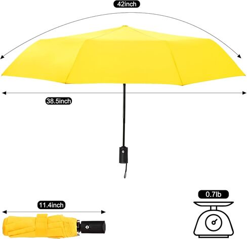 Windproof Travel Umbrella Sturdy Fiberglass Frame Compact Umbrella Auto Open Close Portable UV Protection. in Saudi Arabia