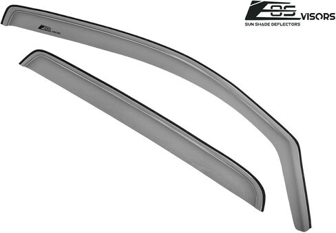 Fits All 2016-2023 Toyota Tacoma Double Cab Models | EOS Visors in-Channel Style Smoke Tinted Side Vents Window Deflectors Rain Guards in Saudi Arabia