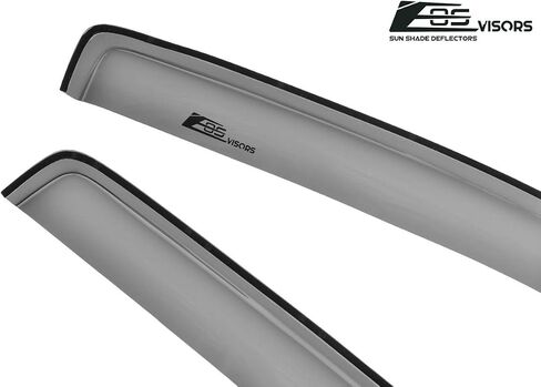 Fits All 2016-2023 Toyota Tacoma Double Cab Models | EOS Visors in-Channel Style Smoke Tinted Side Vents Window Deflectors Rain Guards in Saudi Arabia