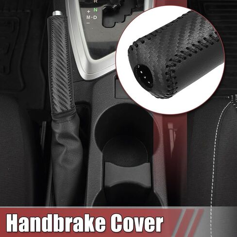 X AUTOHAUX Car Handbrake Cover Protector Carbon Fiber Pattern for Toyota Corolla RAV4 2014 2015 2016 2017 2018 in Saudi Arabia