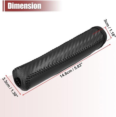 X AUTOHAUX Car Handbrake Cover Protector Carbon Fiber Pattern for Toyota Corolla RAV4 2014 2015 2016 2017 2018 in Saudi Arabia