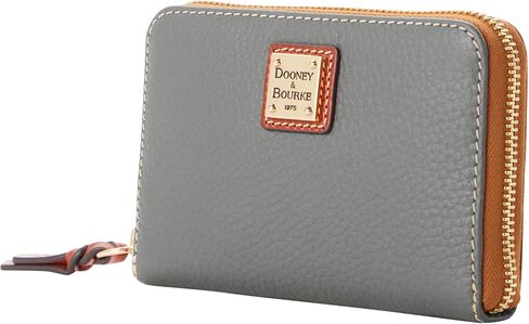 Dooney & Bourke Wallet, Pebble Grain Medium Zip Around Wallet - Black in Kuwait