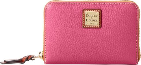 Dooney & Bourke Wallet, Pebble Grain Medium Zip Around Wallet - Black in Kuwait