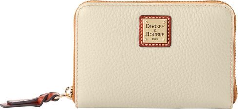 Dooney & Bourke Wallet, Pebble Grain Medium Zip Around Wallet - Black in Kuwait