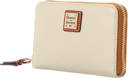Dooney & Bourke Wallet, Pebble Grain Medium Zip Around Wallet - Black in Kuwait