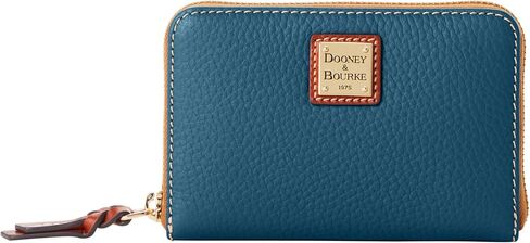 Dooney & Bourke Wallet, Pebble Grain Medium Zip Around Wallet - Black in Kuwait