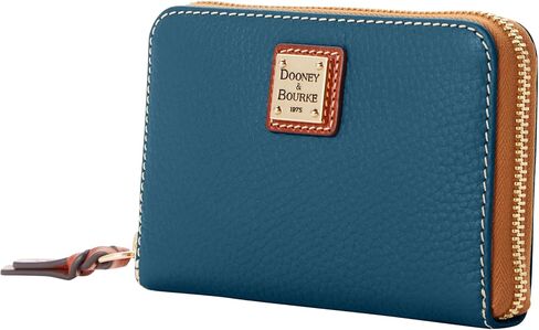 Dooney & Bourke Wallet, Pebble Grain Medium Zip Around Wallet - Black in Kuwait