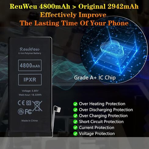 for iPhone Xs Battery 5.8" All Carriers Upgraded Capacity with Repair Tool Kit in Saudi Arabia