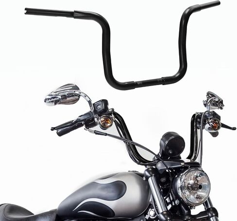 TCT-MOTORPARTS Chrome 16" Rise Ape Hanger 1 1/4" Handle Bar Fits for Harley Sportster XL 1200 Softail Dyna in Saudi Arabia