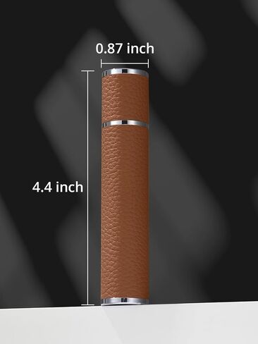 10ML Genuine Leather Atomizer Sprayer for Perfume - Portable Mini Cologne Sprayer for Woman Man - Perfume Travel Refillable Bottle,Travel Essential Fragrance Spray Bottle (Black) in Saudi Arabia