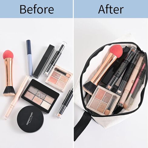 20 Pcs Canvas Makeup Bag with Bottom, 12oz Cotton Cosmetic Bag Set Bulk Multi-Purpose DIY Heat Transfer Makeup Bags with Black Zipper for Bridesmaid Makeup Bag Travel Toiletry Pouch Storage, Halloween in Kuwait