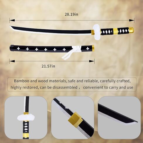Halloween Cosplay Costume set for mens Anime Kimono Robe Outfit with Sword Spotted Hat DEATH Stickers in Saudi Arabia